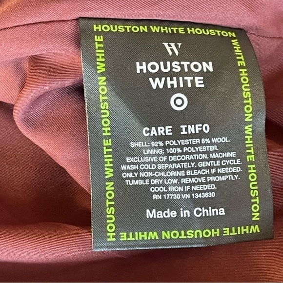 NWT Target White Houston white plaid over coat size medium - Picture 7 of 9